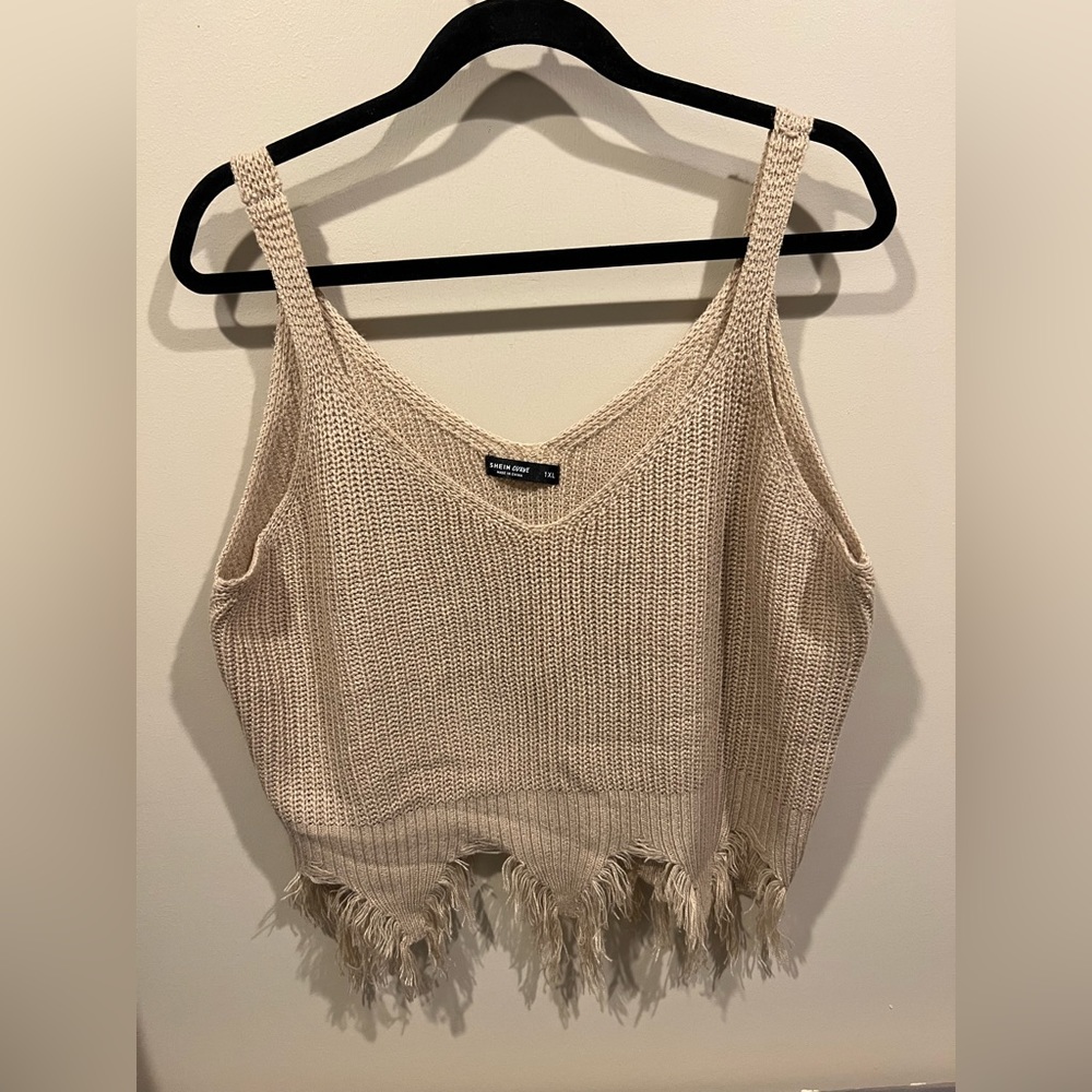 5 for $25 🔥 SHEIN Curve 1XL cropped sweater tank